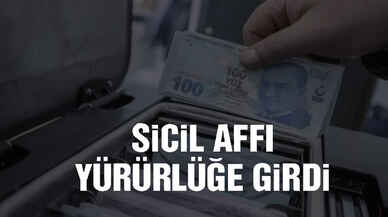 Sicil affı Resmi Gazete'de!