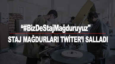 Staj Mağdurlarından Twitter etkinliği! "BizDeStajMağduruyuz"