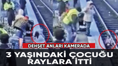 Annesi ile tren bekleyen 3 yaşındaki kız çocuğunu tren raylarına itti