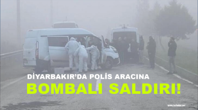 Diyarbakır'da polis aracına terör saldırısı: 9 kişi yaralandı