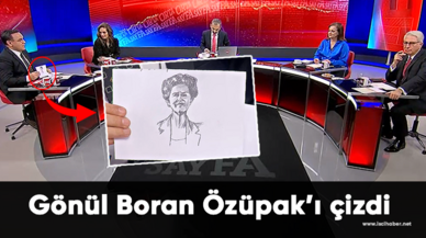 Deniz Zeyrek, Gönül Boran Özüpak'ı çizdi