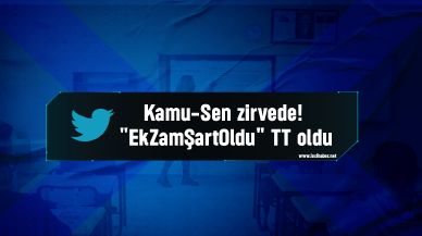 Kamu-Sen zirvede! "EkZamŞartOldu" TT oldu