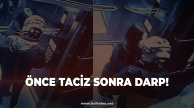 Önce taciz sonra darp! Asansördeki kasklı sapık yakalandı...