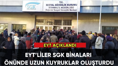 Sabahtan sıraya girdiler! SGK önünde EYT kuyruğu