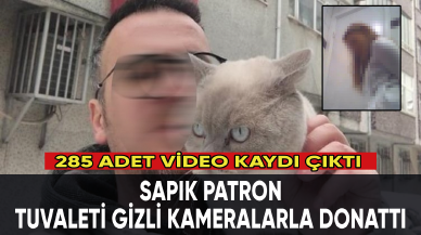 Sapık patron tuvaleti gizli kameralarla donattı: Girdiği cinsel ilişkiyi de kayda almış!