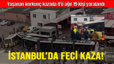 Son dakika! Alibeyköy'de tramvay ile İETT otobüsü çarpıştı