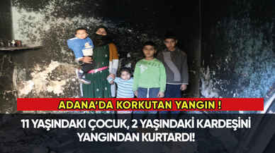 11 yaşındaki çocuk, 2 yaşındaki kardeşini yangından kurtardı!