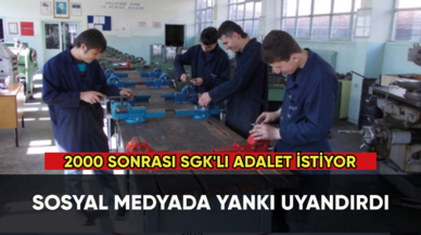 2000 sonrası SGK'lı adalet istiyor