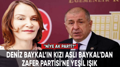 Aslı Baykal'dan Zafer Partisi'ne yeşil ışık: Niye AK Parti, belki Zafer Partisi'ne gireceğim