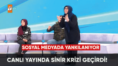 Canlı yayında sinir krizi geçirdi! Sosyal medyada yankılanıyor