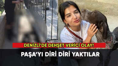 Denizli'de dehşet verici olay :Paşayı diri diri yaktılar