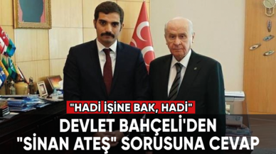 Devlet Bahçeli'nin "Sinan Ateş" sorusu yönelten muhabire cevabı gündem oldu