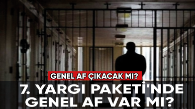 Genel af çıkacak mı? 7. Yargı Paketi'nde genel af var mı?