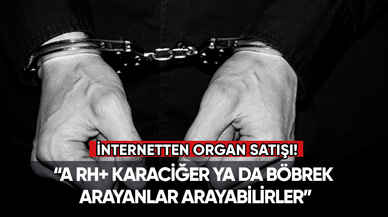 İnternetten organ satışı ilanı veren adama gözaltı!