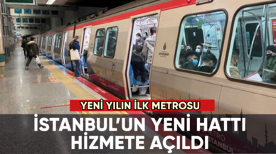 İstanbul'da yeni metro hizmete açıldı