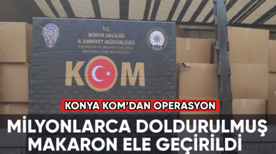 Konya'da milyonlarca doldurulmuş makaron ele geçirildi