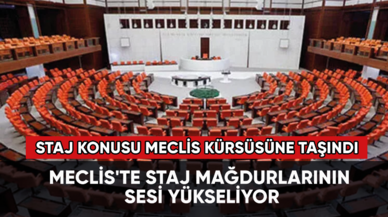 Meclis'te staj mağdurlarının sesi yükseliyor