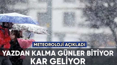 Meteoroloji açıkladı: Havalar soğuyor kar geliyor