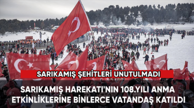 Sarıkamış şehitlerini binlerce kişi andı