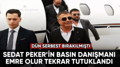 Sedat Peker'in basın danışmanı Emre Olur tekrar tutuklandı