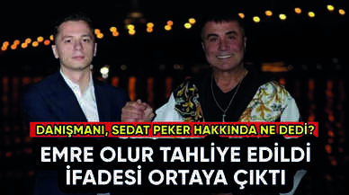 Sedat Peker'in danışmanı Emre Olur'a tahliye