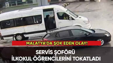 Servis şoförü ilkokul öğrencilerini tokatladı