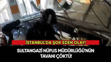 Sultangazi Nüfus Müdürlüğü'nün tavanı çöktü