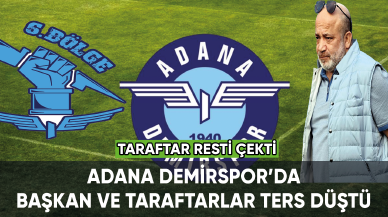 Adana Demirsporlu taraftarlardan, başkana rest: Korkmuyoruz, boyun eğmiyoruz