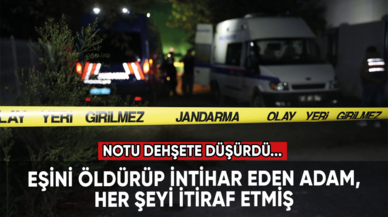 Eşini öldürüp intihar etmişti: Bıraktığı not dehşete düşürdü...