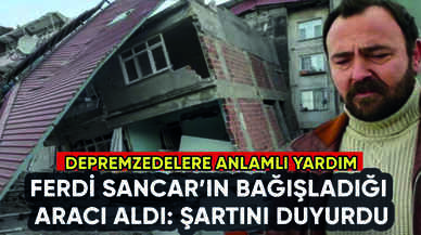 Ferdi Sancar'ın bağışladığı aracı satın aldı: Şartını duyurdu