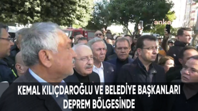 Kemal Kılıçdaroğlu ve CHP'li belediye başkanları deprem bölgesinde