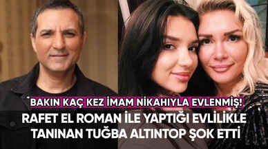 Rafet El Roman ile yaptığı evlilikle tanınan Tuğba Altıntop bakın kaç kere imam nikahıyla evlenmiş!