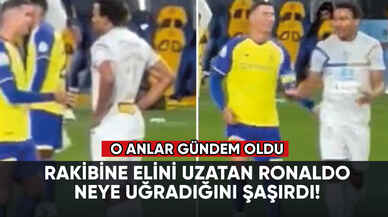 Rakibine elini uzatan Ronaldo, aldığı cevapla neye uğradığını şaşırdı!