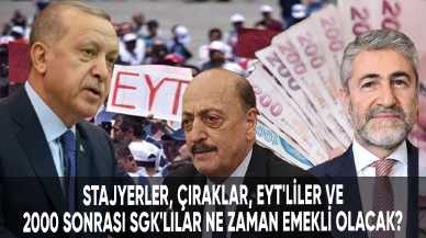 Stajyerler, çıraklar, EYT'liler, 2000 sonrası SGK'lılar ne zaman emekli olacak?