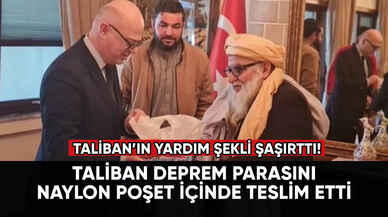 Taliban deprem parasını naylon poşetle verdi!