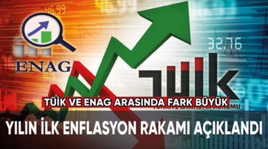 Yılın ilk enflasyon rakamı açıklandı TÜİK ve ENAG arasında fark büyük!