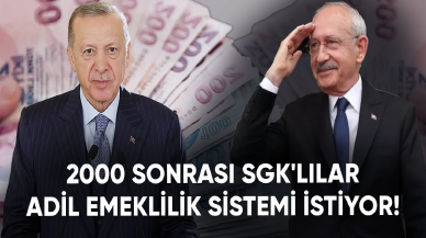 2000 sonrası SGK'lılar adil emeklilik sistemi istiyor!