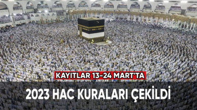 2023 hac kuraları çekildi