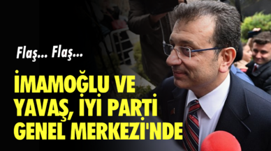 Mansur Yavaş ve Ekrem İmamoğlu İYİ Parti Genel Merkezi'nde