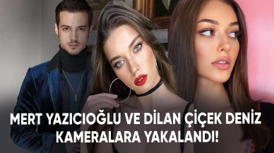 Mert Yazıcıoğlu ve Dilan Çiçek Deniz aşkı kameralara yakalandı!