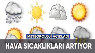 Meteoroloji açıkladı: Hava sıcaklıkları artıyor