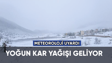 Meteoroloji uyardı: Yoğun kar yağışı geliyor