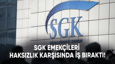 SGK emekçileri yaşanan haksızlık karşısında iş bıraktı!