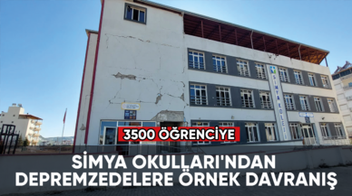 Simya Okulları'ndan depremzedelere örnek davranış