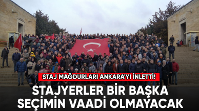 Staj mağdurları Ankara'yı inletti! Stajyerler bir başka seçimin vaadi olmayacak