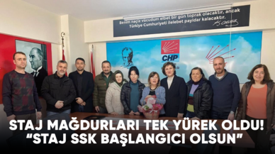 Staj mağdurları tek yürek oldu! “Staj SSK başlangıcı olsun”