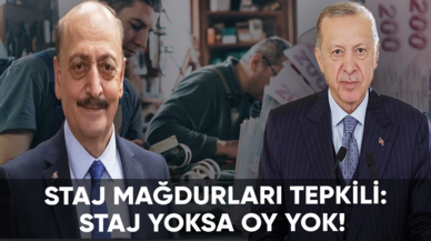 Staj mağdurları tepkili: Staj yoksa oy yok!