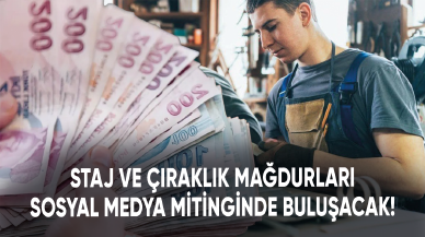 Staj ve çıraklık mağdurları sosyal medya mitinginde buluşacak!