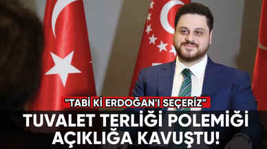 Tuvalet terliği polemiği açıklığa kavuştu!