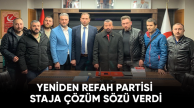 Yeniden Refah Partisi staja çözüm sözü verdi